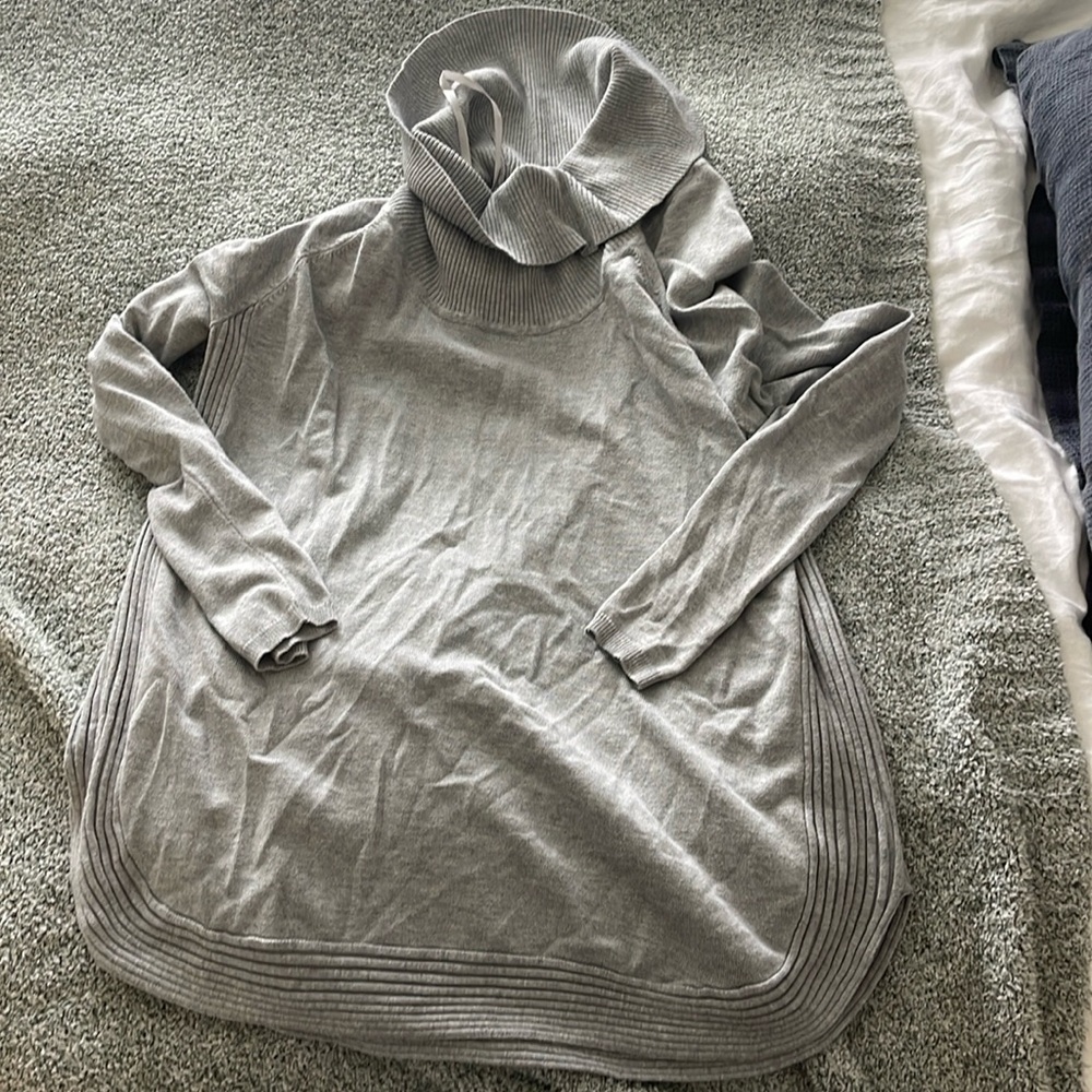Soft loose turtleneck sweater